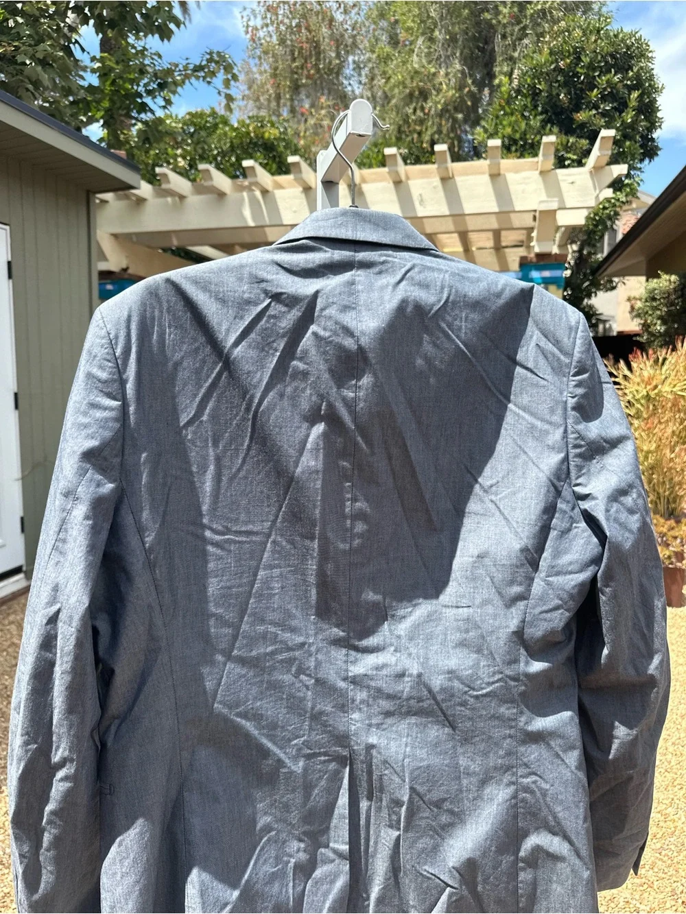 Acne Studios Men’s Light Gray Casual Shirt Jacket